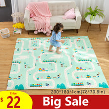 Load image into Gallery viewer, 180X200CM Baby Mat 1CM Thickness Cartoon XPE Kid Play Mat Foldable Anti-skid Carpet Children Game Mat