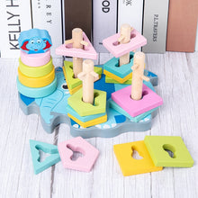 Load image into Gallery viewer, HOT SALE Baby Toys Colorful Wooden Blocks Baby Music Rattles Graphic Cognition Early Educational Toys For Baby 0-12 Months