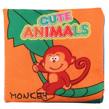 Load image into Gallery viewer, Animal Style Monkey/Owl/Dog Newborn Baby Toys Learning Educational Kids Cloth Books Cute Infant Baby Fabric Book Ratteles Toy