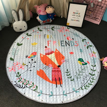 Load image into Gallery viewer, Animal Print Round Kids Rug Toys Infant Carpet Baby Play Mat Cotton Developing Mat Rug Puzzle Children's Carpet Play Mat Storage