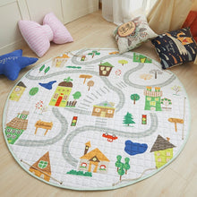 Load image into Gallery viewer, Animal Print Round Kids Rug Toys Infant Carpet Baby Play Mat Cotton Developing Mat Rug Puzzle Children's Carpet Play Mat Storage