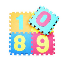 Load image into Gallery viewer, 10Pcs animal Number Pattern Foam Puzzle Kids Rug Carpet Split Joint EVA baby Play Mat Indoor Soft activity Puzzle Mats