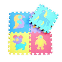 Load image into Gallery viewer, 10Pcs animal Number Pattern Foam Puzzle Kids Rug Carpet Split Joint EVA baby Play Mat Indoor Soft activity Puzzle Mats